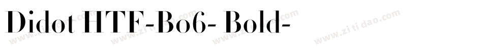 Didot HTF-B06- Bold字体转换